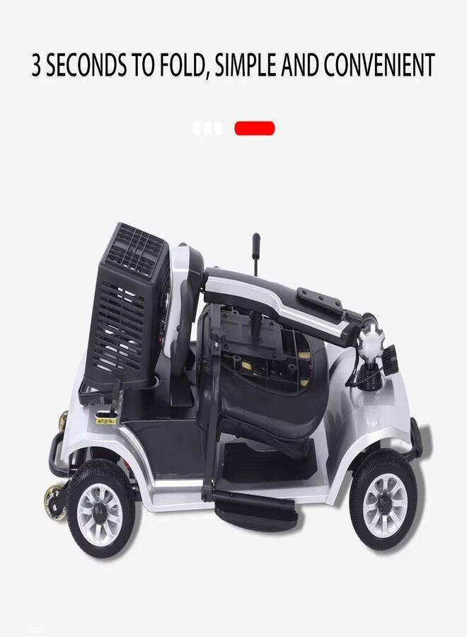 suncart® KingKong (S-02) Electric Mobility Scooter for Adults – 250W Motor, 24V12AH Battery, 25KM Range, 120KG Load, 8" Solid Tires, Magnetic Brake – CE/FDA Certified