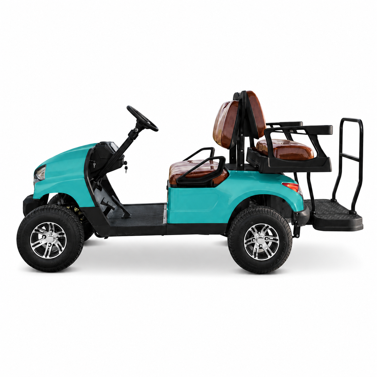 Suncart® MXV CRUISER 4 Indoor Edition – 4-Seater Electric No-Roof Golf Cart | Indoor Fleet Cart | Mall Cart | (2+2) | Street Tire