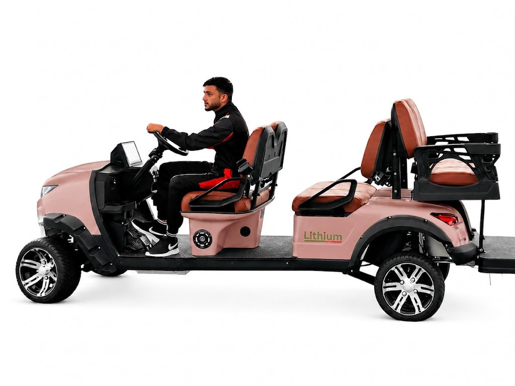 Suncart® MXV RANGER 6 Indoor Edition – 6-Seater Electric No-Roof Golf Cart | Indoor Fleet Cart | Mall Cart | (4+2) | Street Tire