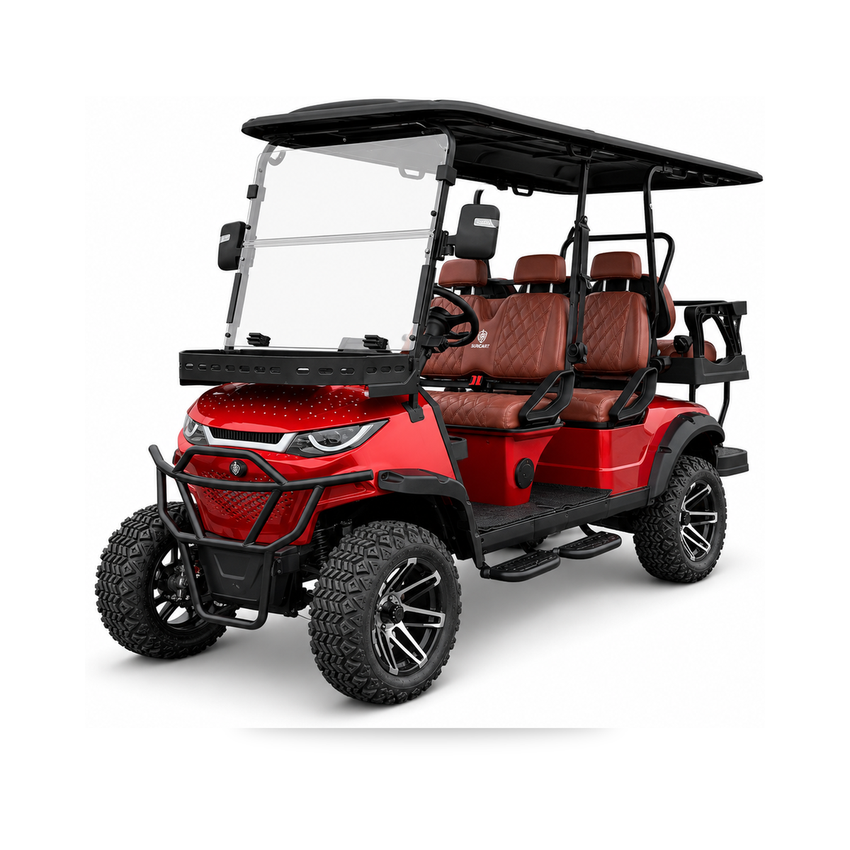 Suncart® MXV RANGER 6 Trail – 6-Seater Electric Lifted High Suspension Golf Cart | Passenger Cart | Resort Cart | Family Cart | (4+2) | Off-Road Tire