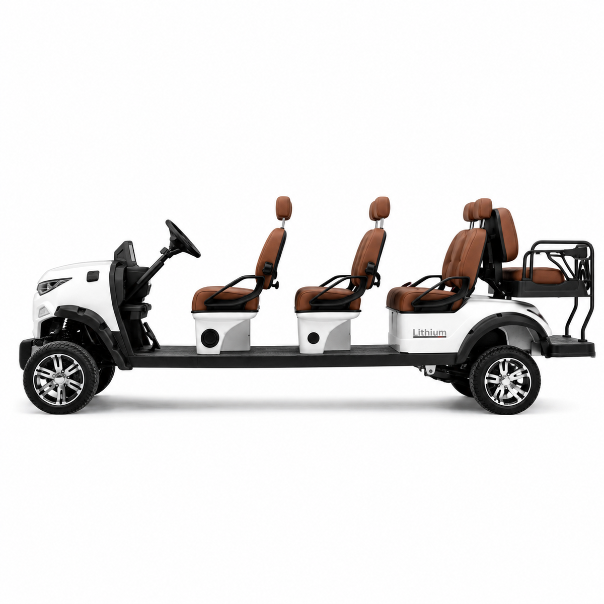 Suncart® MXV SOVEREIGN 8 Indoor Edition – 8-Seater Electric No-Roof Golf Cart | Indoor Fleet Cart | Mall Cart | (6+2) | Street Tire
