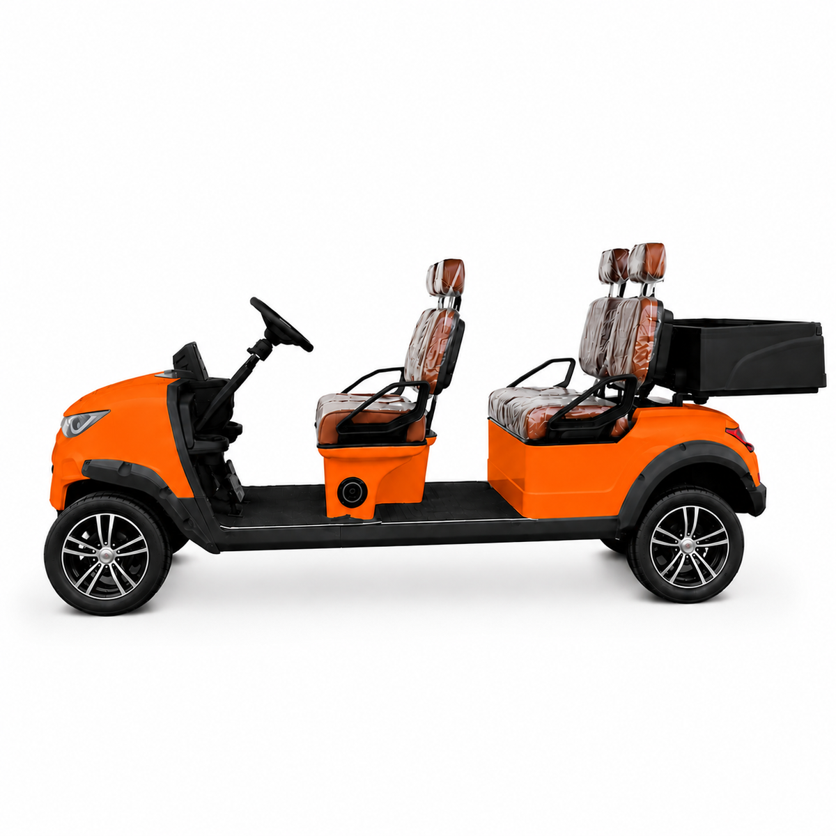 Suncart® MXV HAULER 4 Indoor Edition – 4-Seater Electric Utility Cart with Truck Bed | Street Tire