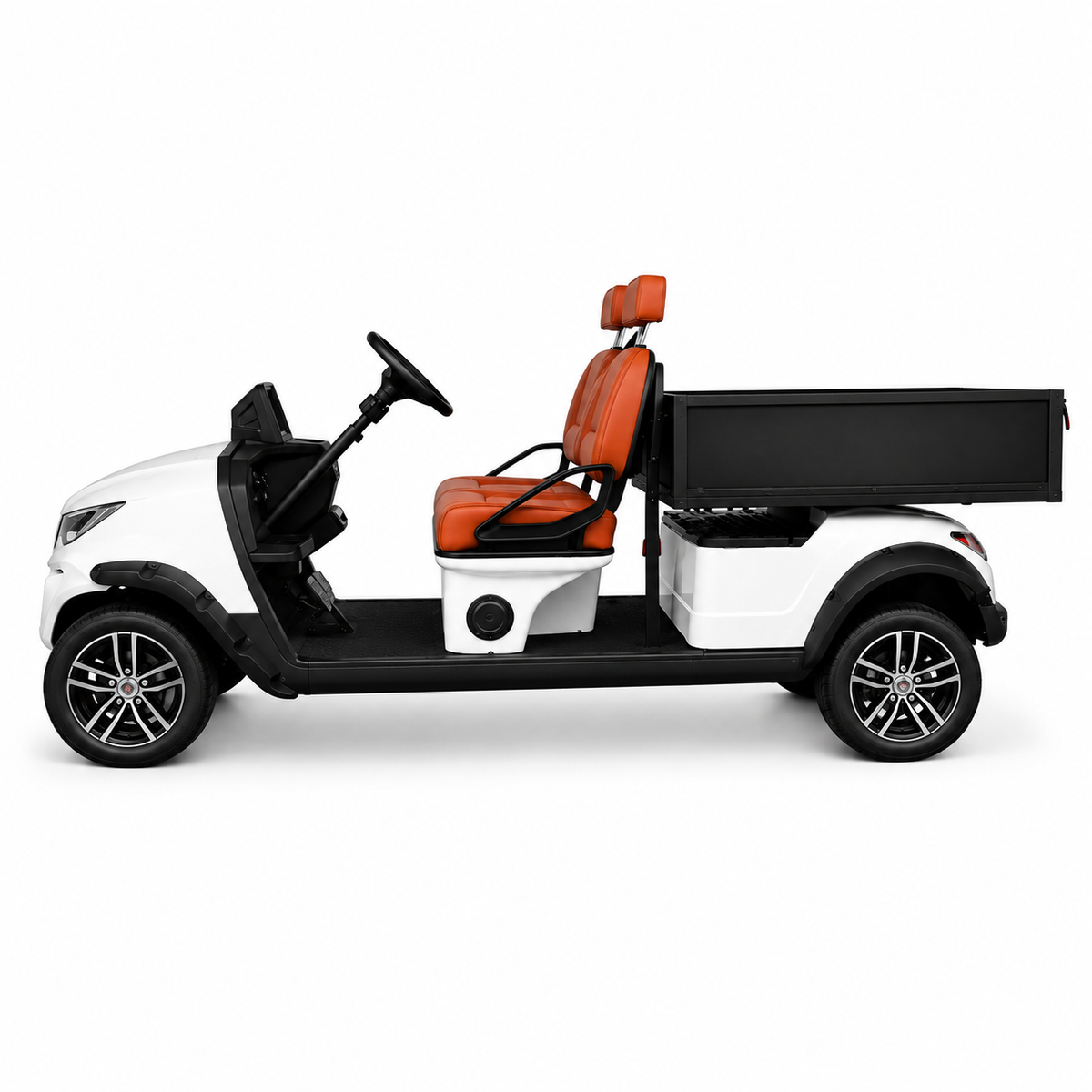 Suncart® MXV HAULER 2X Indoor Edition – 2-Seater Electric Utility Cart with Long Truck Bed | Street Tire