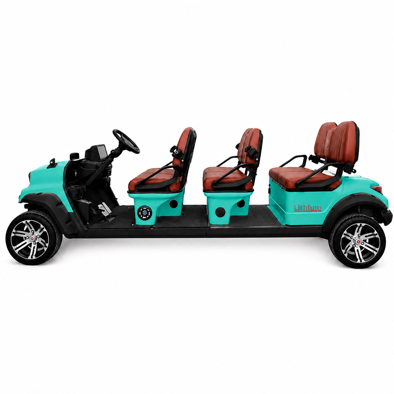 Suncart® MXV ENVOY 6 Indoor Edition – 6-Seater Electric No-Roof Golf Cart | Indoor Fleet Cart | Mall Cart | (6+0) | Street Tire