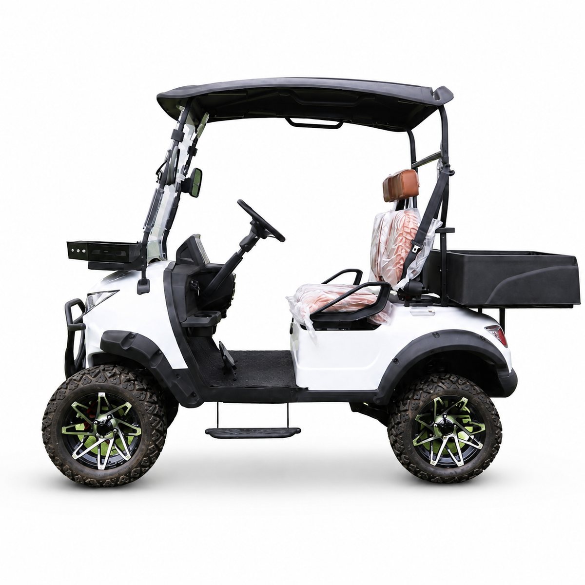 Suncart® MXV HAULER 2S – 2-Seater Electric Utility Cart with Truck Bed | Off-Road Tire