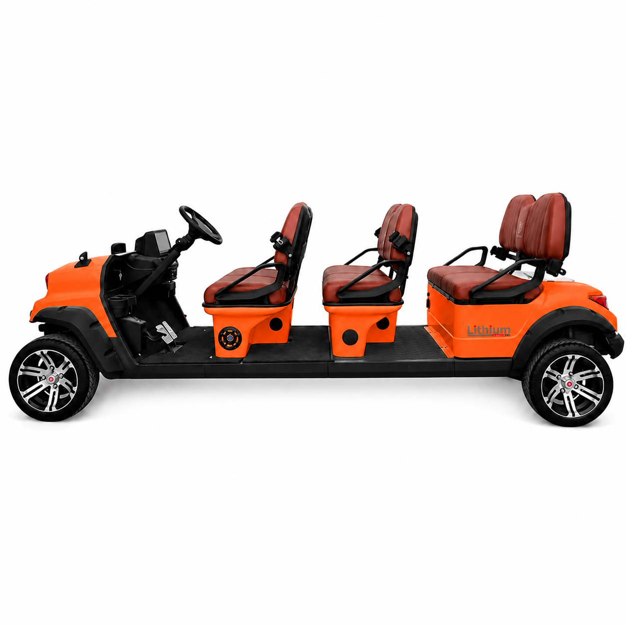 Suncart® MXV ENVOY 6 Indoor Edition – 6-Seater Electric No-Roof Golf Cart | Indoor Fleet Cart | Mall Cart | (6+0) | Street Tire