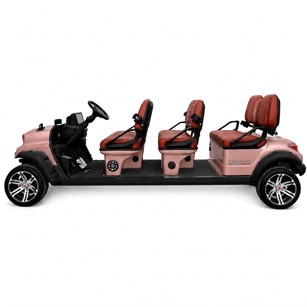 Suncart® MXV ENVOY 6 Indoor Edition – 6-Seater Electric No-Roof Golf Cart | Indoor Fleet Cart | Mall Cart | (6+0) | Street Tire