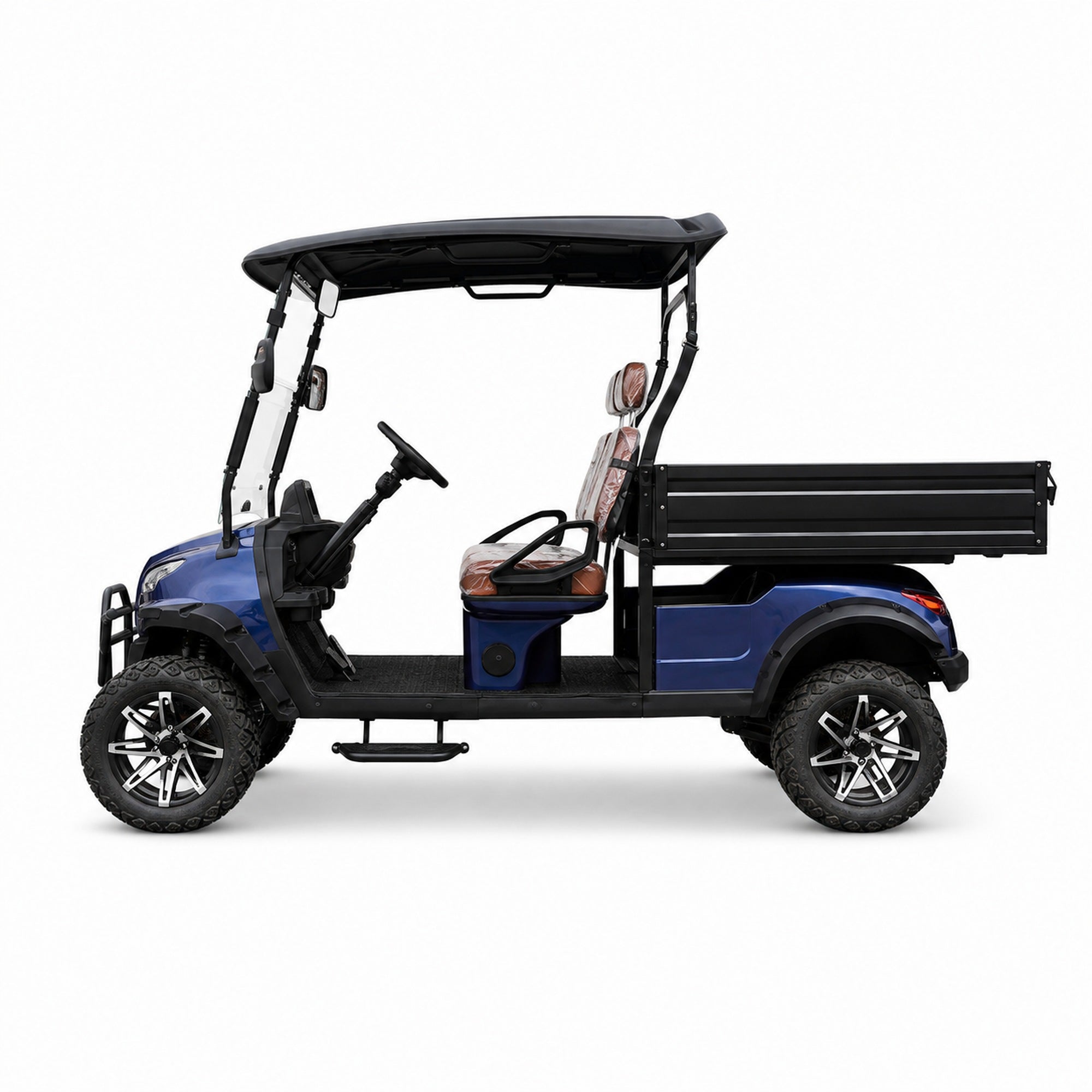 Suncart® MXV HAULER 2X – 2-Seater Electric Utility Cart with Long Truck Bed | Off-Road Tire