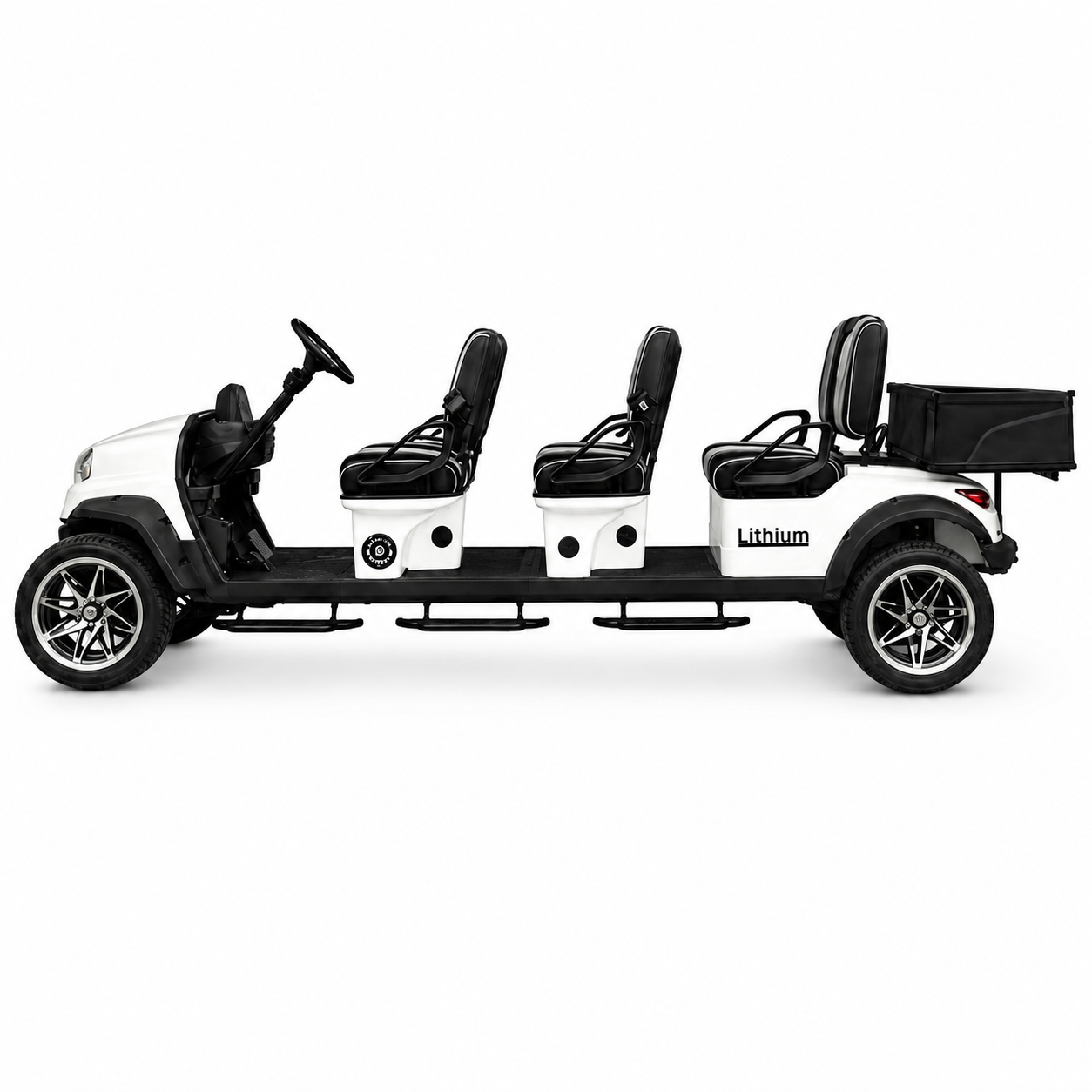 Suncart® MXV HAULER 6 Indoor Edition – 6-Seater Electric Utility Cart with Truck Bed | Street Tire
