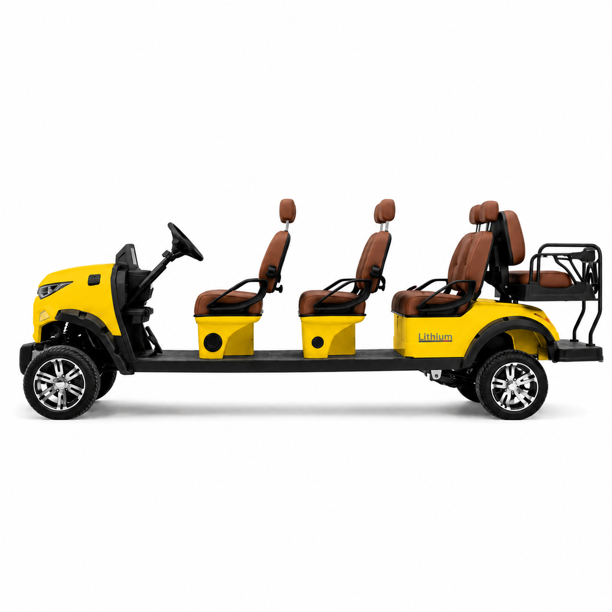 Suncart® MXV SOVEREIGN 8 Indoor Edition – 8-Seater Electric No-Roof Golf Cart | Indoor Fleet Cart | Mall Cart | (6+2) | Street Tire