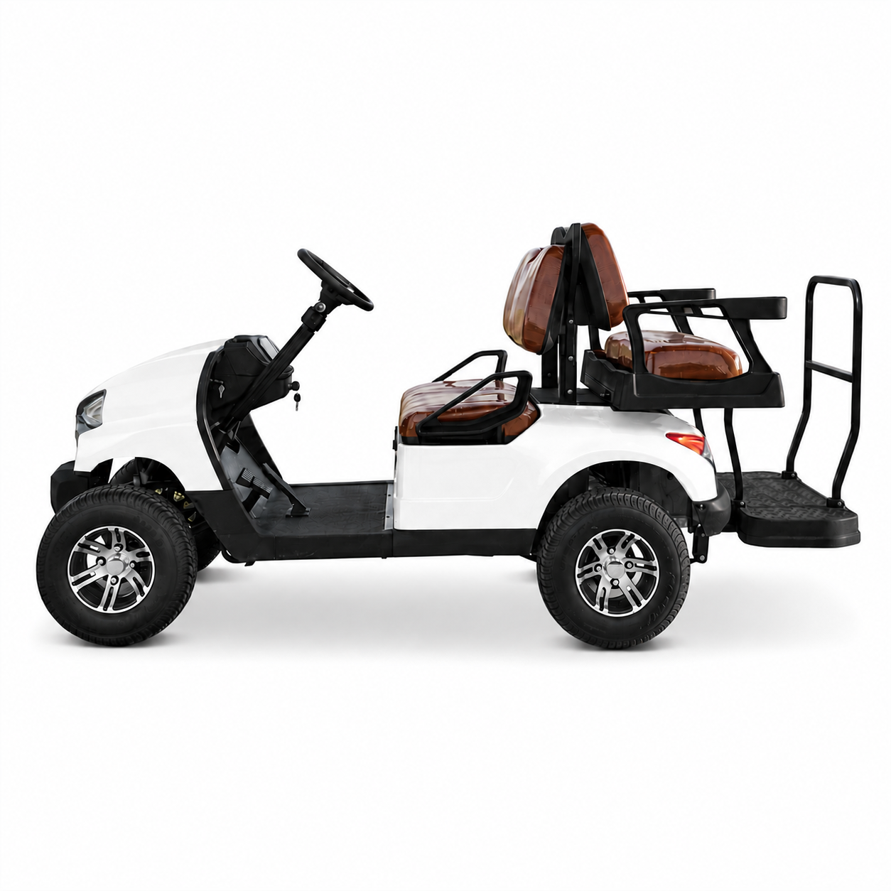 Suncart® MXV CRUISER 4 Indoor Edition – 4-Seater Electric No-Roof Golf Cart | Indoor Fleet Cart | Mall Cart | (2+2) | Street Tire