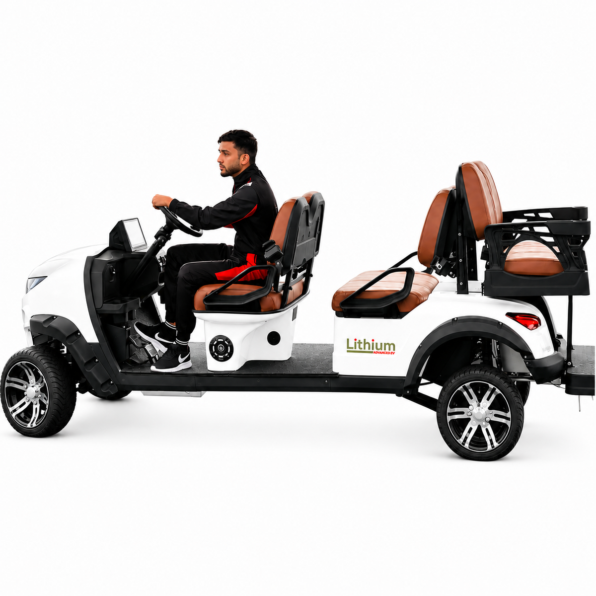 Suncart® MXV RANGER 6 Indoor Edition – 6-Seater Electric No-Roof Golf Cart | Indoor Fleet Cart | Mall Cart | (4+2) | Street Tire