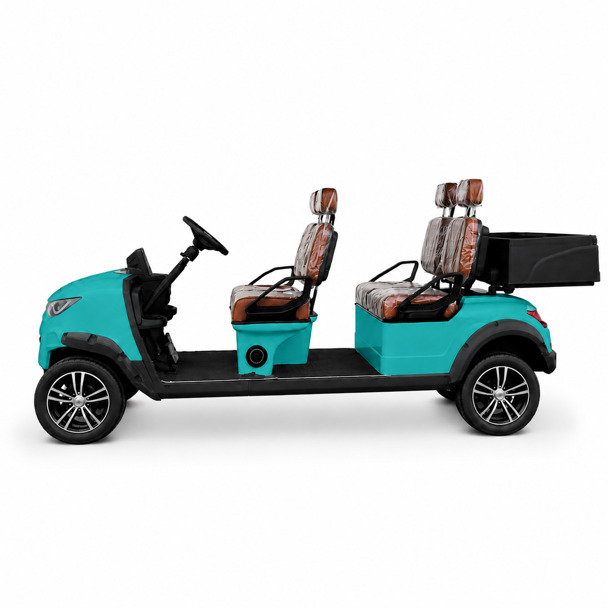 Suncart® MXV HAULER 4 Indoor Edition – 4-Seater Electric Utility Cart with Truck Bed | Street Tire