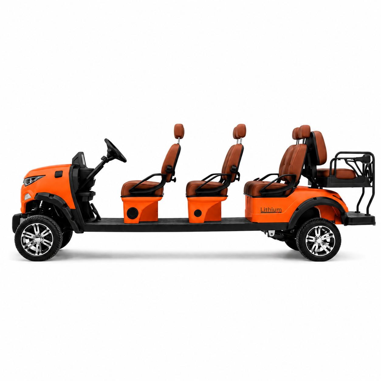 Suncart® MXV SOVEREIGN 8 Indoor Edition – 8-Seater Electric No-Roof Golf Cart | Indoor Fleet Cart | Mall Cart | (6+2) | Street Tire