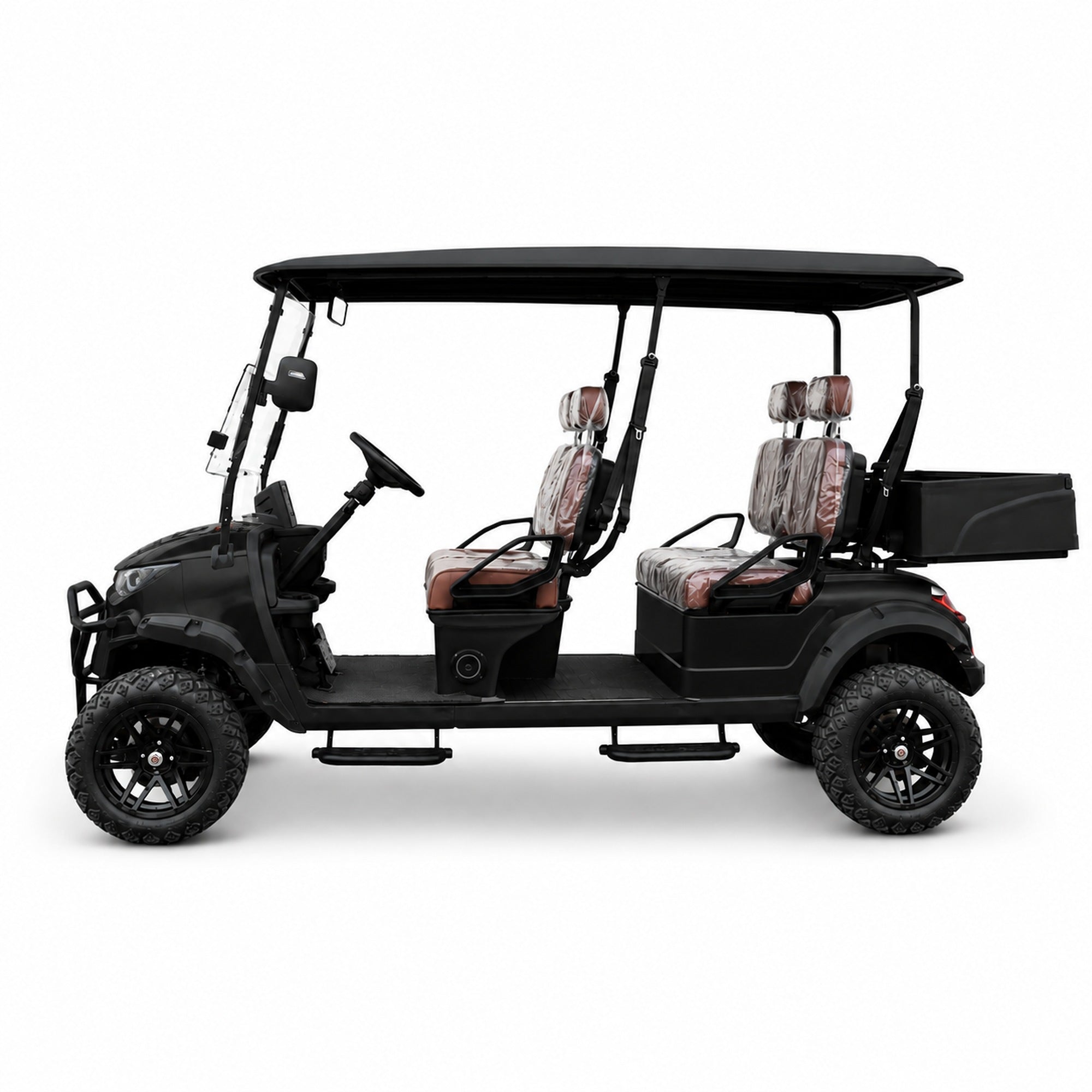 Suncart® MXV HAULER 4 – 4-Seater Electric Utility Cart with Truck Bed | Off-Road Tire