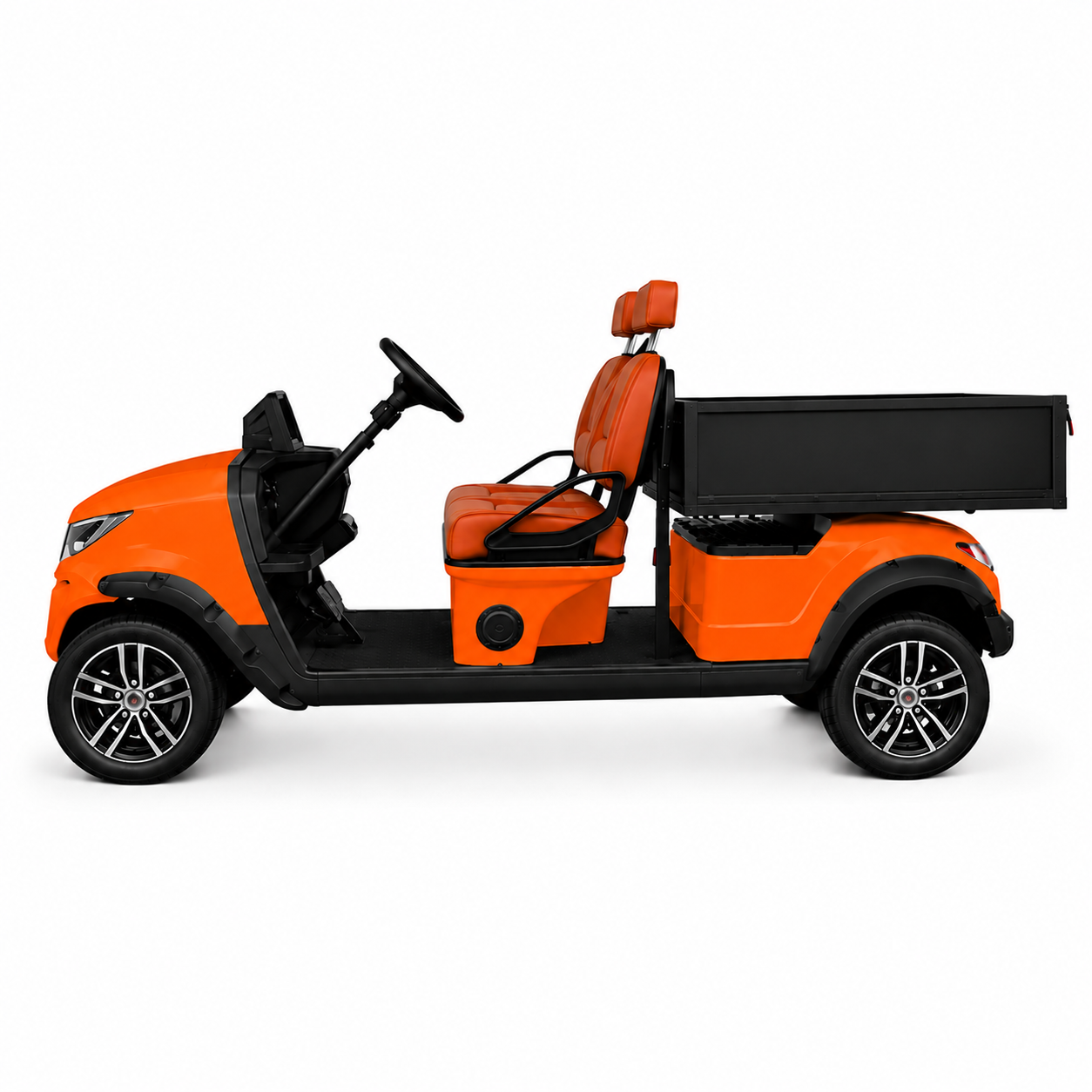 Suncart® MXV HAULER 2X Indoor Edition – 2-Seater Electric Utility Cart with Long Truck Bed | Street Tire