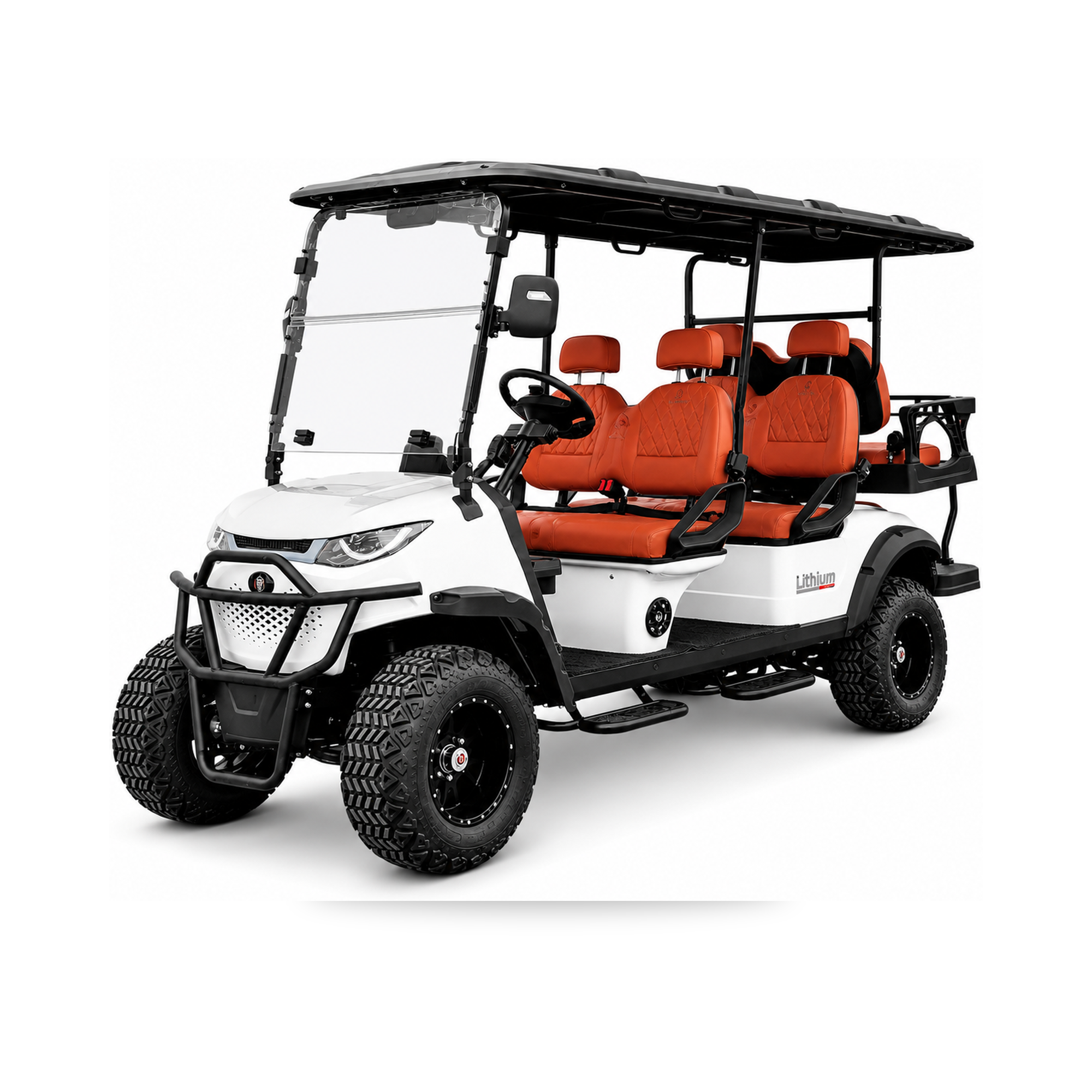 Suncart® MXV RANGER 6 Trail – 6-Seater Electric Lifted High Suspension Golf Cart | Passenger Cart | Resort Cart | Family Cart | (4+2) | Off-Road Tire