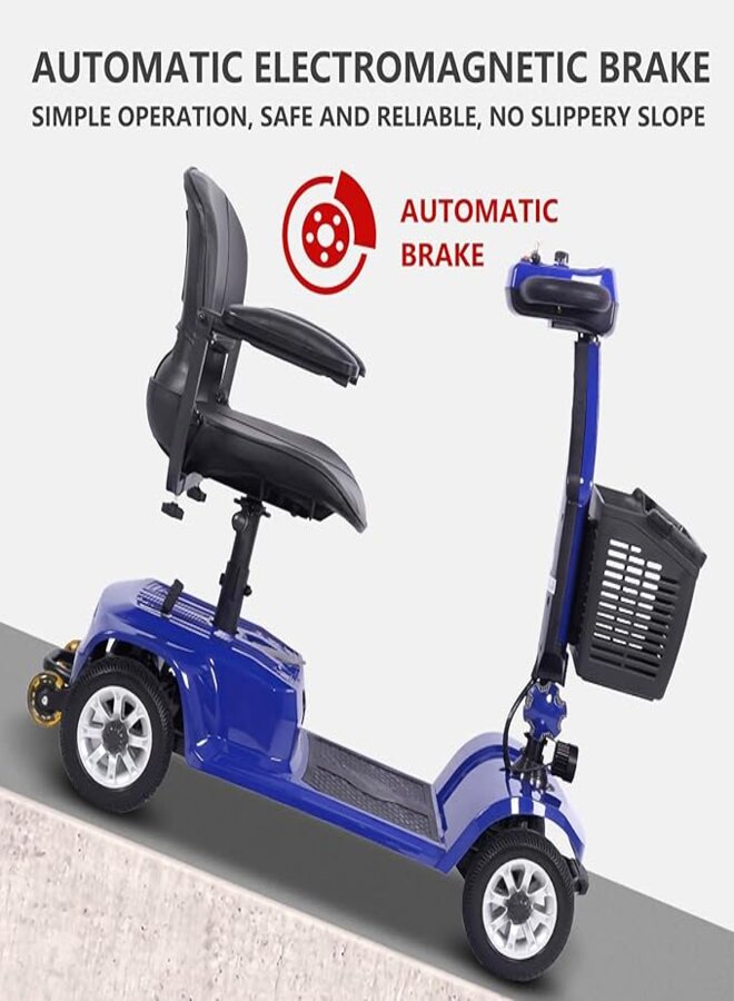 suncart® Mind (X-02) Electric Mobility Scooter for Adults – 180W Motor, 24V12AH Battery, 22KM Range, 120KG Load, 8" Solid Tires, Magnetic Brake – CE/ROHS Certified