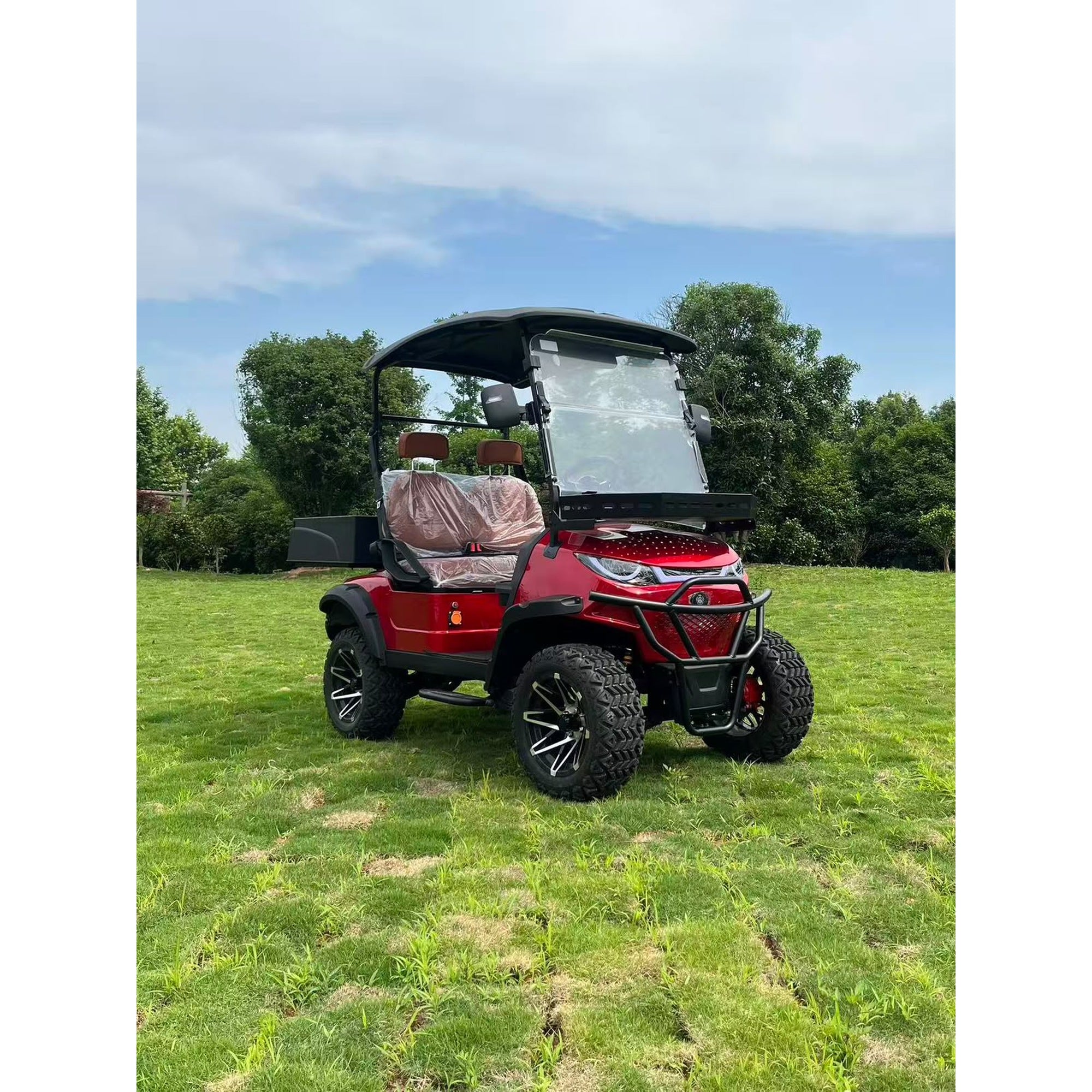 Suncart® MXV HAULER 2S – 2-Seater Electric Utility Cart with Truck Bed | Off-Road Tire