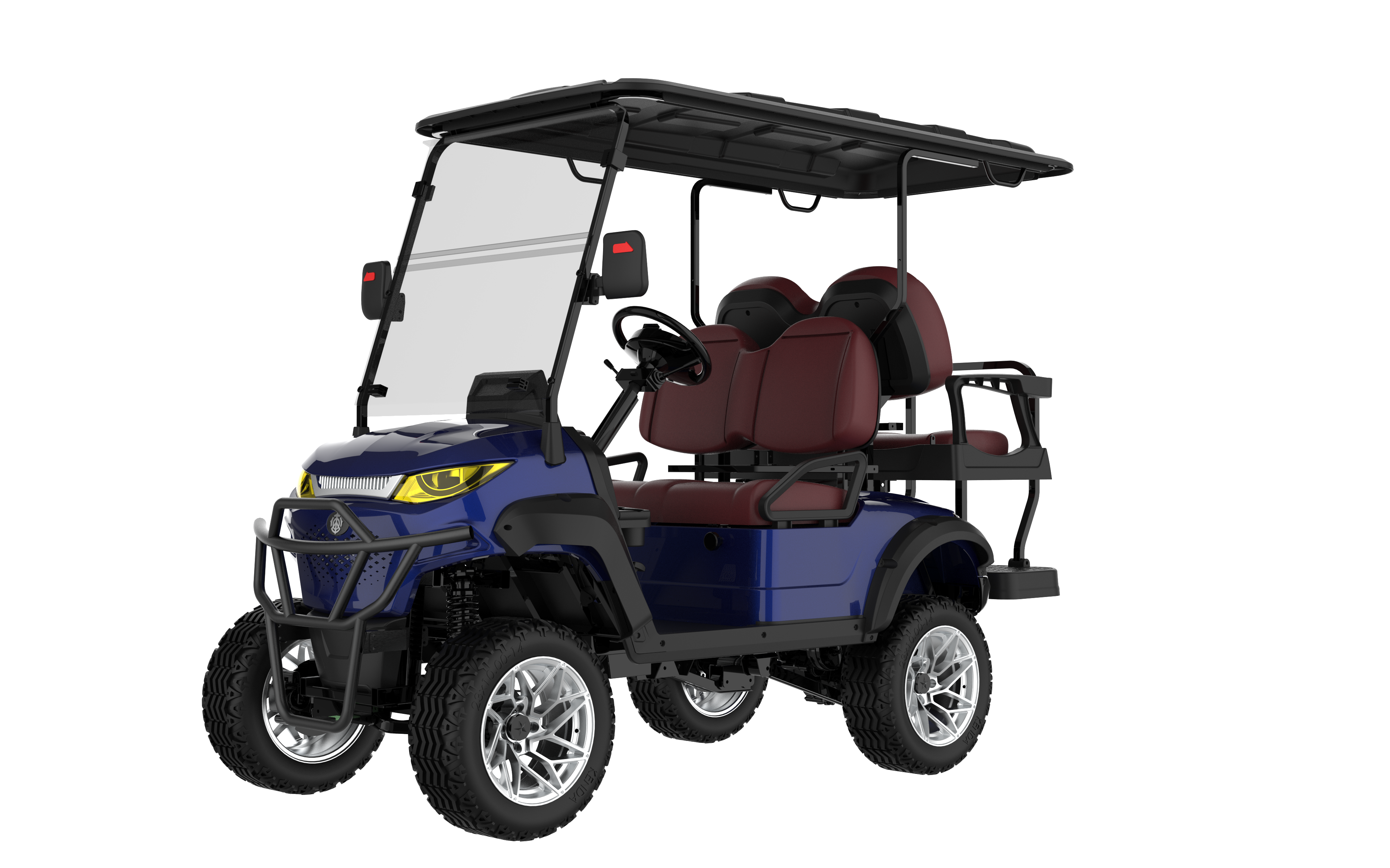 SUNCART 4-Seater Electric Golf Cart MXV 2+2 Off-Road | Resort Cart | Family Cart | 4-Seater Lifted Lithium Golf Cart