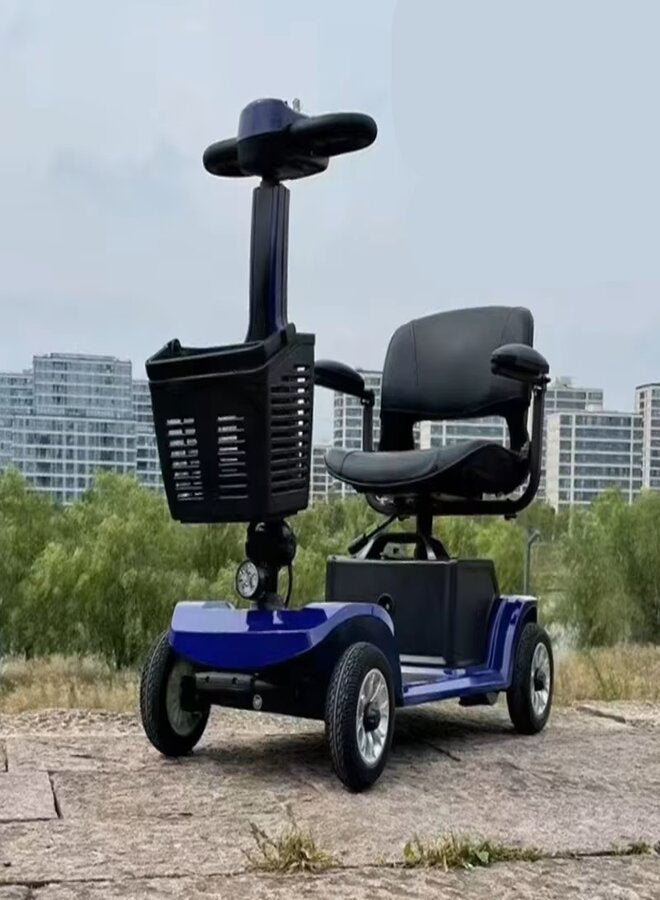 suncart® KingKong (S-02) Pro Electric Mobility Scooter – 250W Motor, 24V20AH Battery, 35KM Range, 120KG Load, 8" Solid Tires, Magnetic Brake – CE/FDA Certified