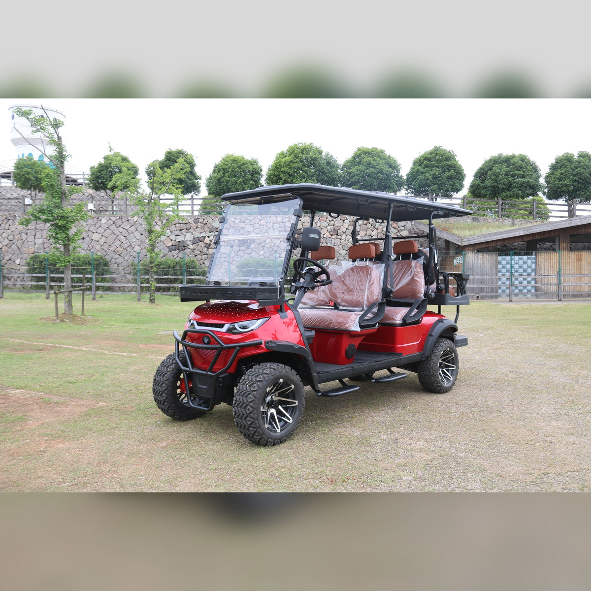 Suncart® MXV RANGER 6 Trail – 6-Seater Electric Lifted High Suspension Golf Cart | Passenger Cart | Resort Cart | Family Cart | (4+2) | Off-Road Tire