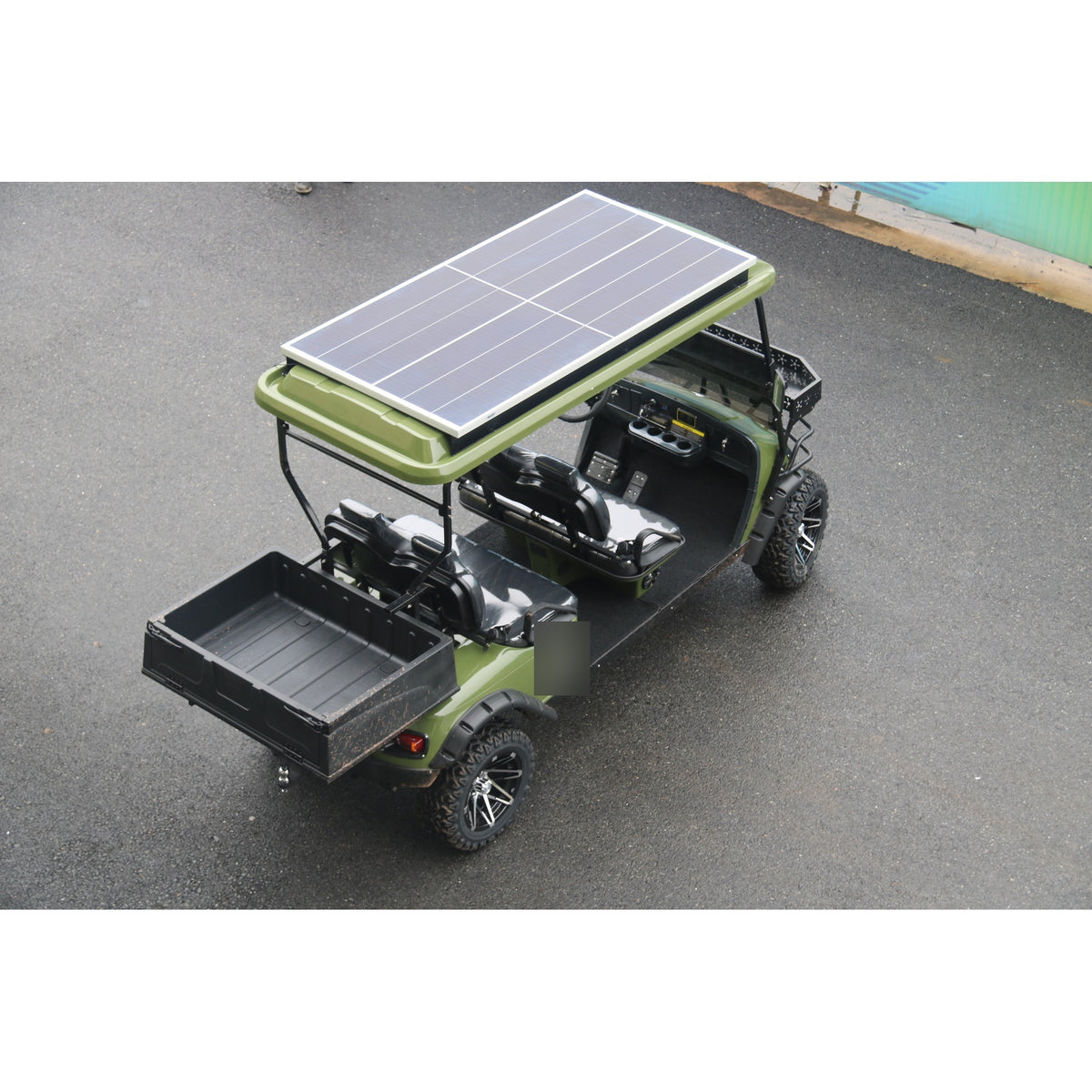 Suncart® MXV HAULER 4 SOLAR – 4-Seater Solar-Powered Electric Utility Cart with Truck Bed | Off-Road Tire