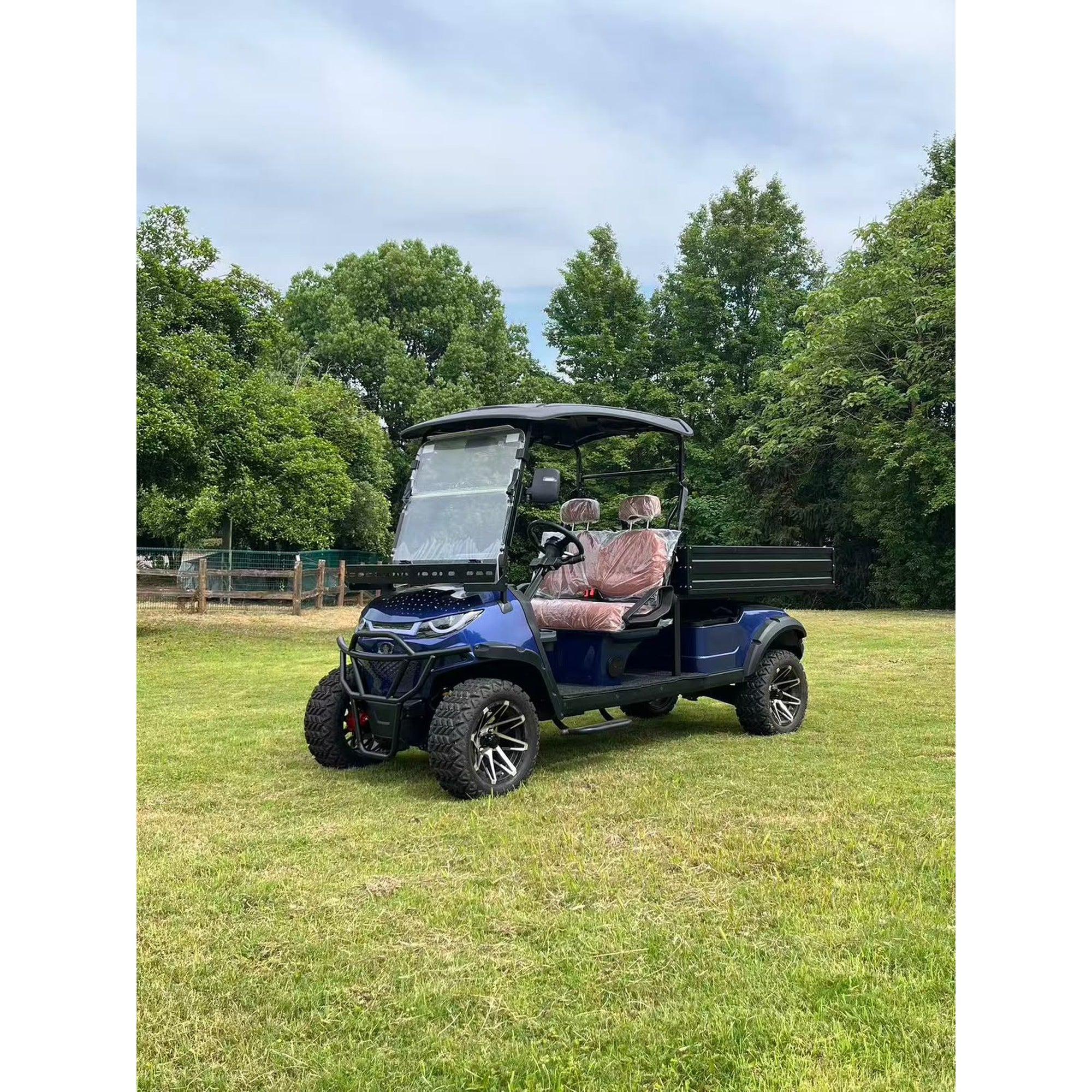 Suncart® MXV HAULER 2X – 2-Seater Electric Utility Cart with Long Truck Bed | Off-Road Tire