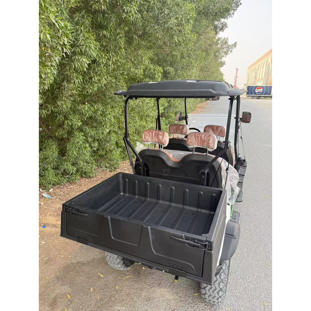 Suncart® MXV HAULER 4 – 4-Seater Electric Utility Cart with Truck Bed | Off-Road Tire