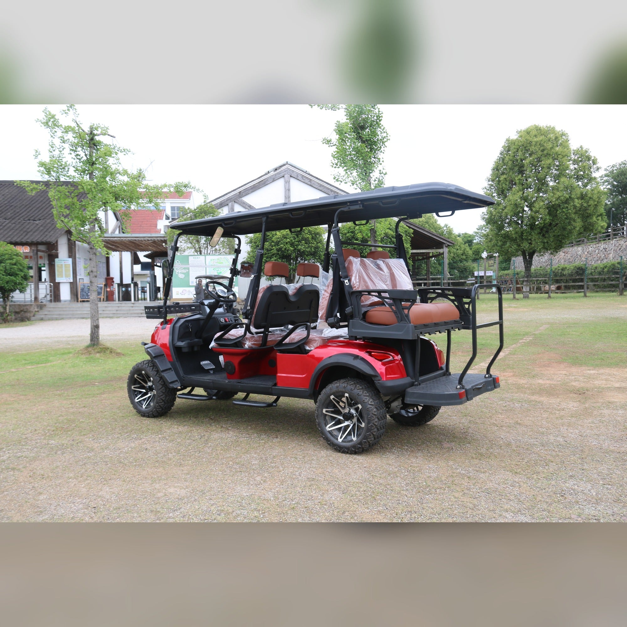 Suncart® MXV RANGER 6 Trail – 6-Seater Electric Lifted High Suspension Golf Cart | Passenger Cart | Resort Cart | Family Cart | (4+2) | Off-Road Tire