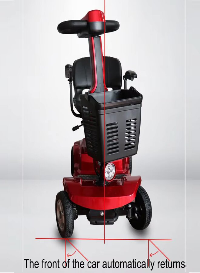 suncart® KingKong (S-02) Pro Electric Mobility Scooter – 250W Motor, 24V20AH Battery, 35KM Range, 120KG Load, 8" Solid Tires, Magnetic Brake – CE/FDA Certified
