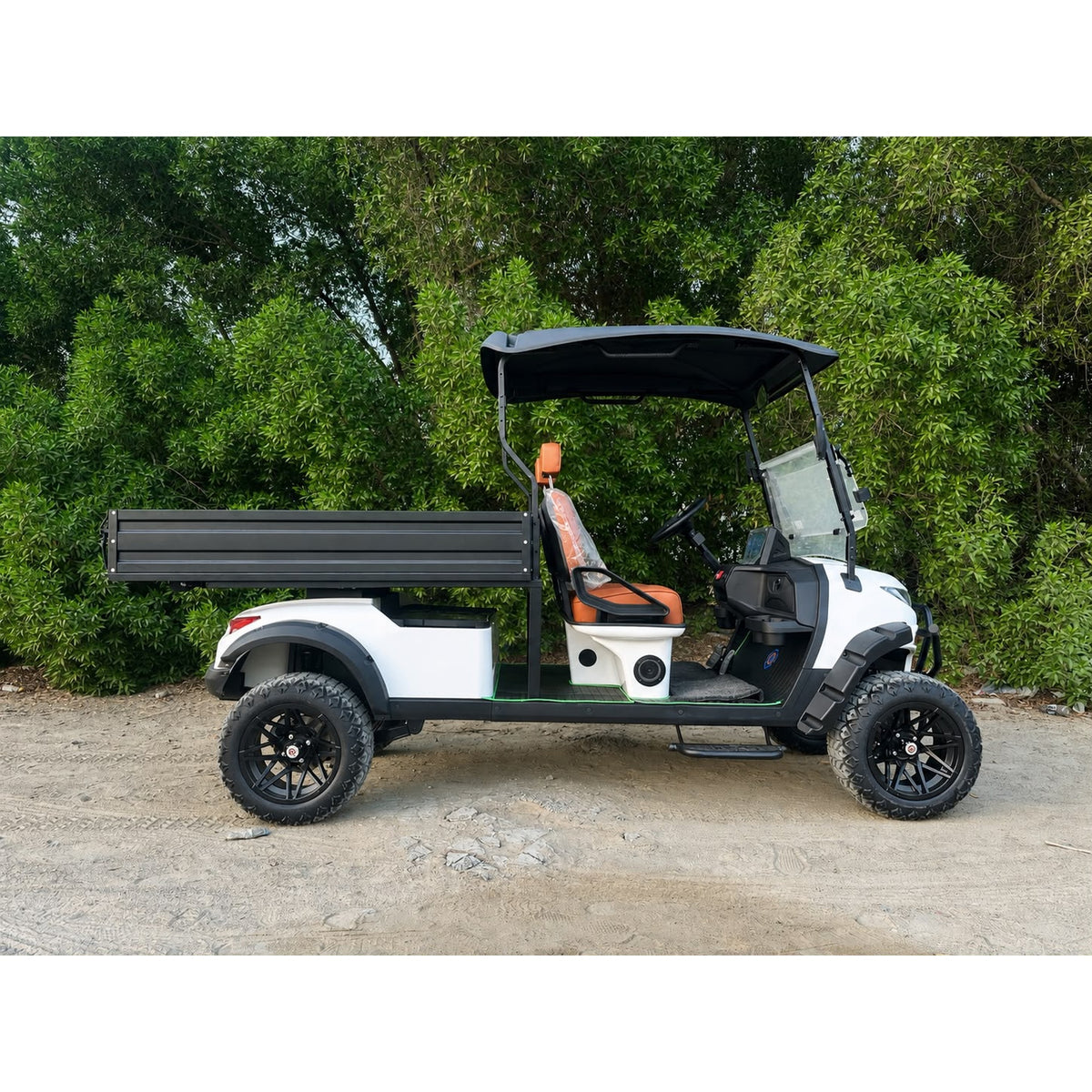 Suncart® MXV HAULER 2X – 2-Seater Electric Utility Cart with Long Truck Bed | Off-Road Tire