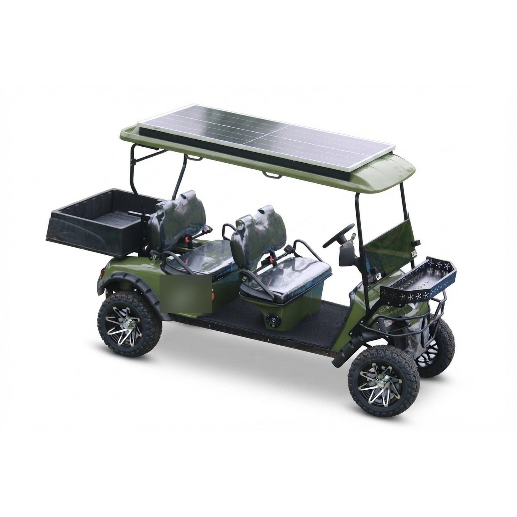 Suncart® MXV HAULER 4 SOLAR – 4-Seater Solar-Powered Electric Utility Cart with Truck Bed | Off-Road Tire