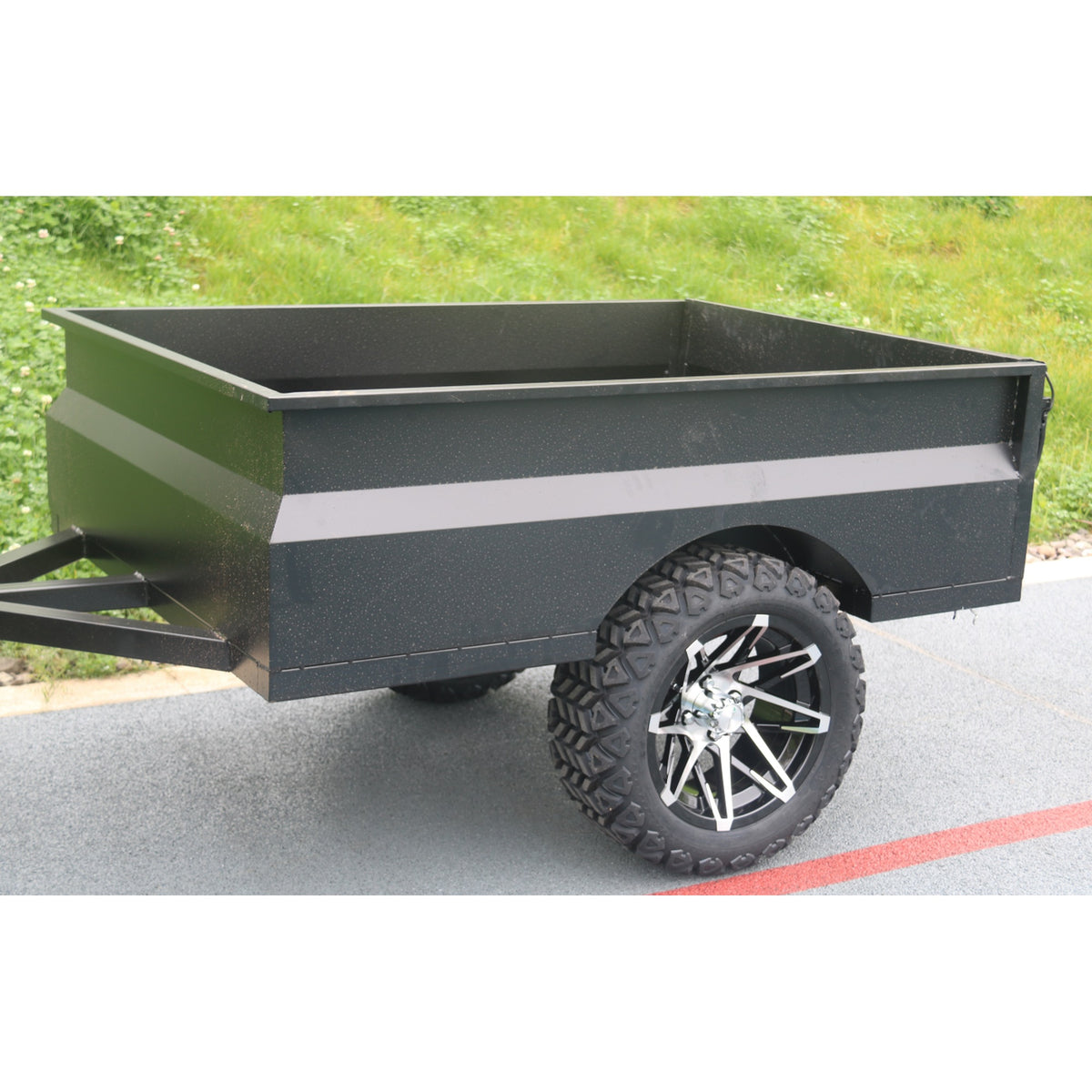 Suncart® MXV HAULER 2 DUO – 2-Seater Electric Utility Cart with Dual Truck Bed & Trailer | Off-Road Tire