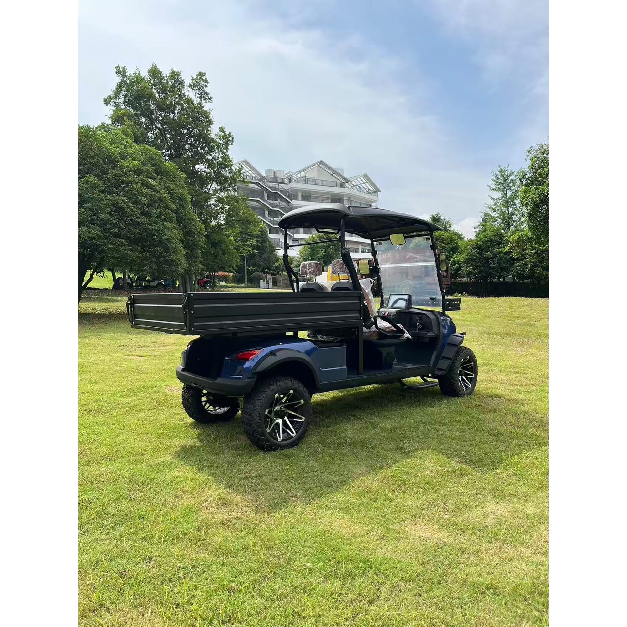 Suncart® MXV HAULER 2X – 2-Seater Electric Utility Cart with Long Truck Bed | Off-Road Tire