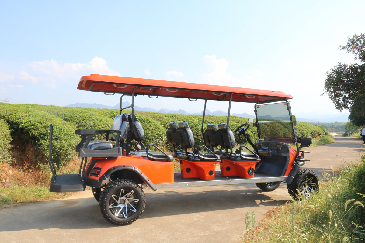 Suncart TXT Sovereign 8 - 8-Seater (6+2) Electric Golf Cart, angle 4 (Pre-Order)
