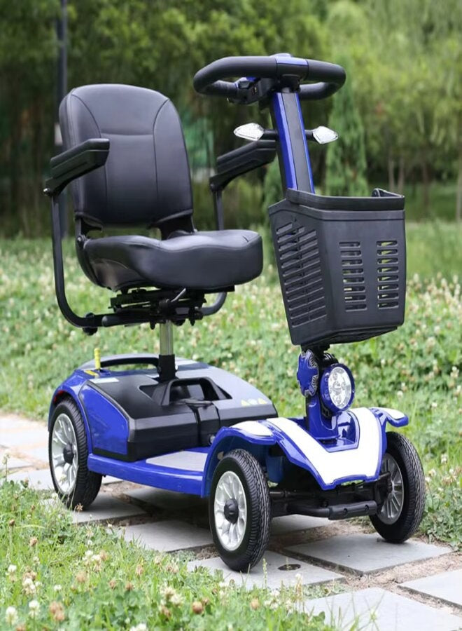 suncart® Luxury (S-03) Electric Mobility Scooter – 250W Motor, 24V20AH Battery, 35KM Range, 150KG Load, Front 8" + Rear 9" Tires, Magnetic Brake – CE/FDA Certified