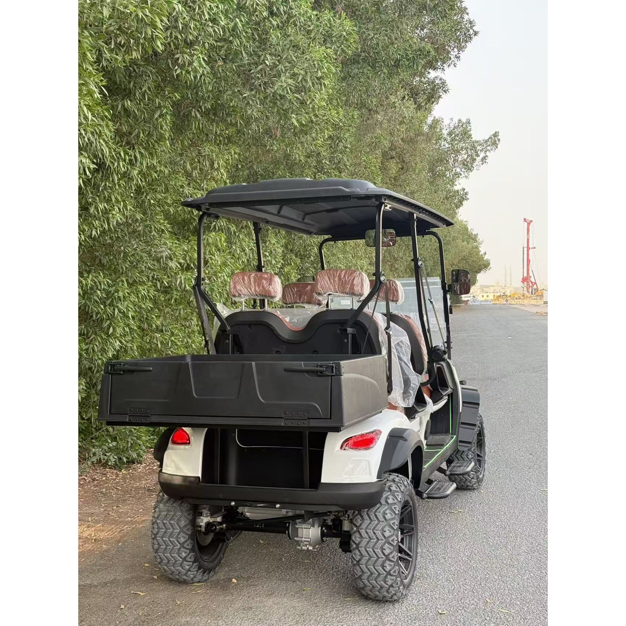 Suncart® MXV HAULER 4 – 4-Seater Electric Utility Cart with Truck Bed | Off-Road Tire
