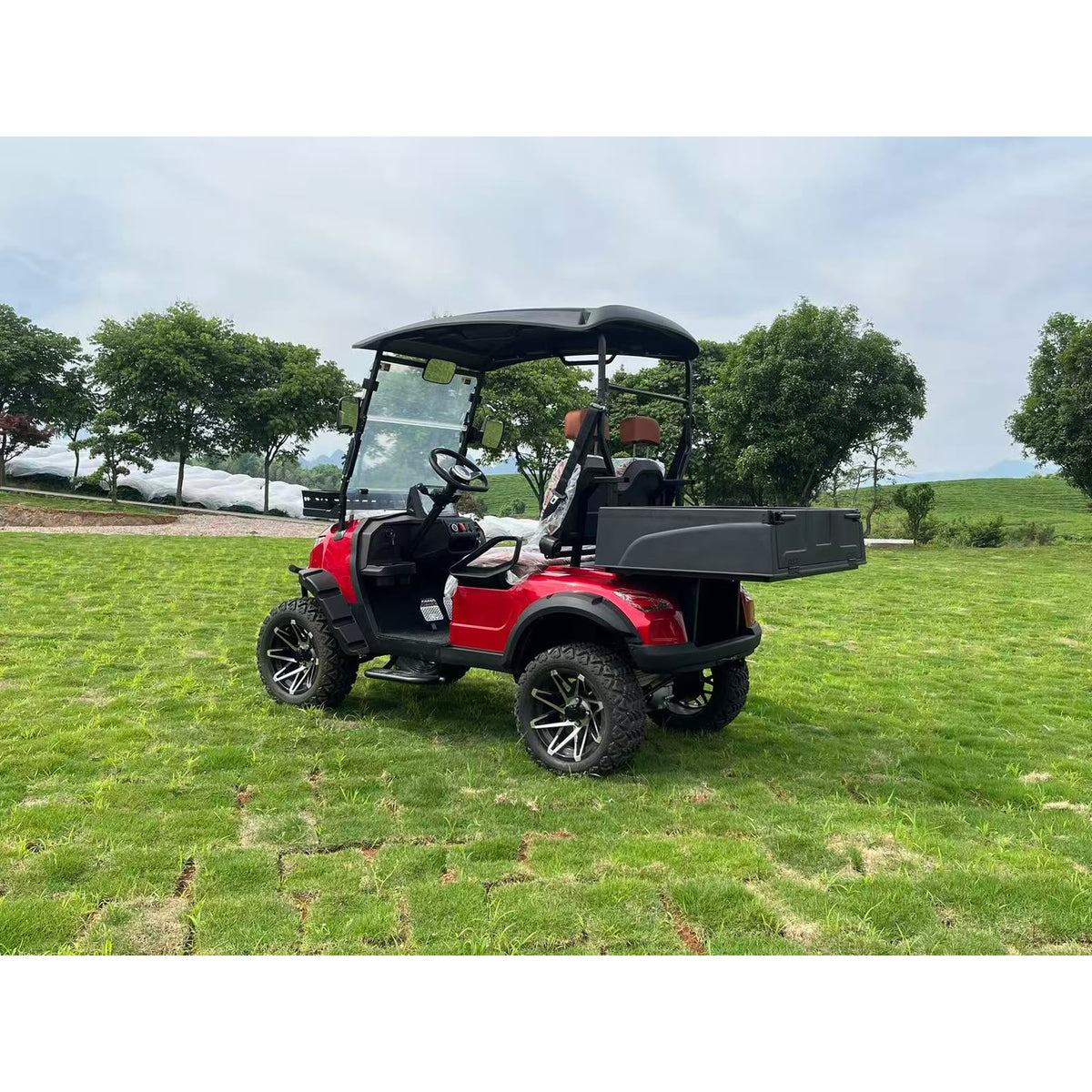 Suncart® MXV HAULER 2S – 2-Seater Electric Utility Cart with Truck Bed | Off-Road Tire