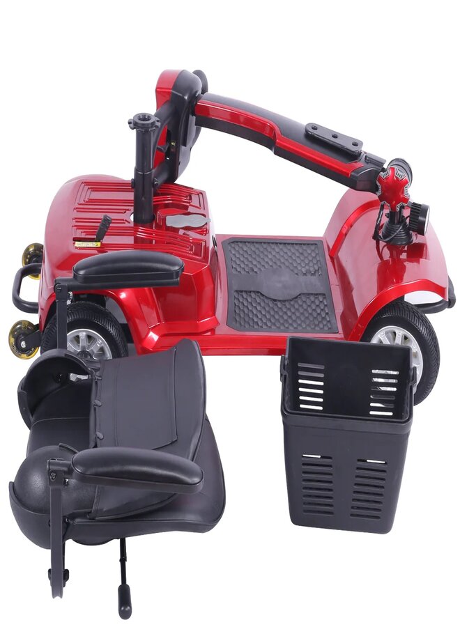 suncart® KingKong (S-02) Electric Mobility Scooter for Adults – 250W Motor, 24V12AH Battery, 25KM Range, 120KG Load, 8" Solid Tires, Magnetic Brake – CE/FDA Certified