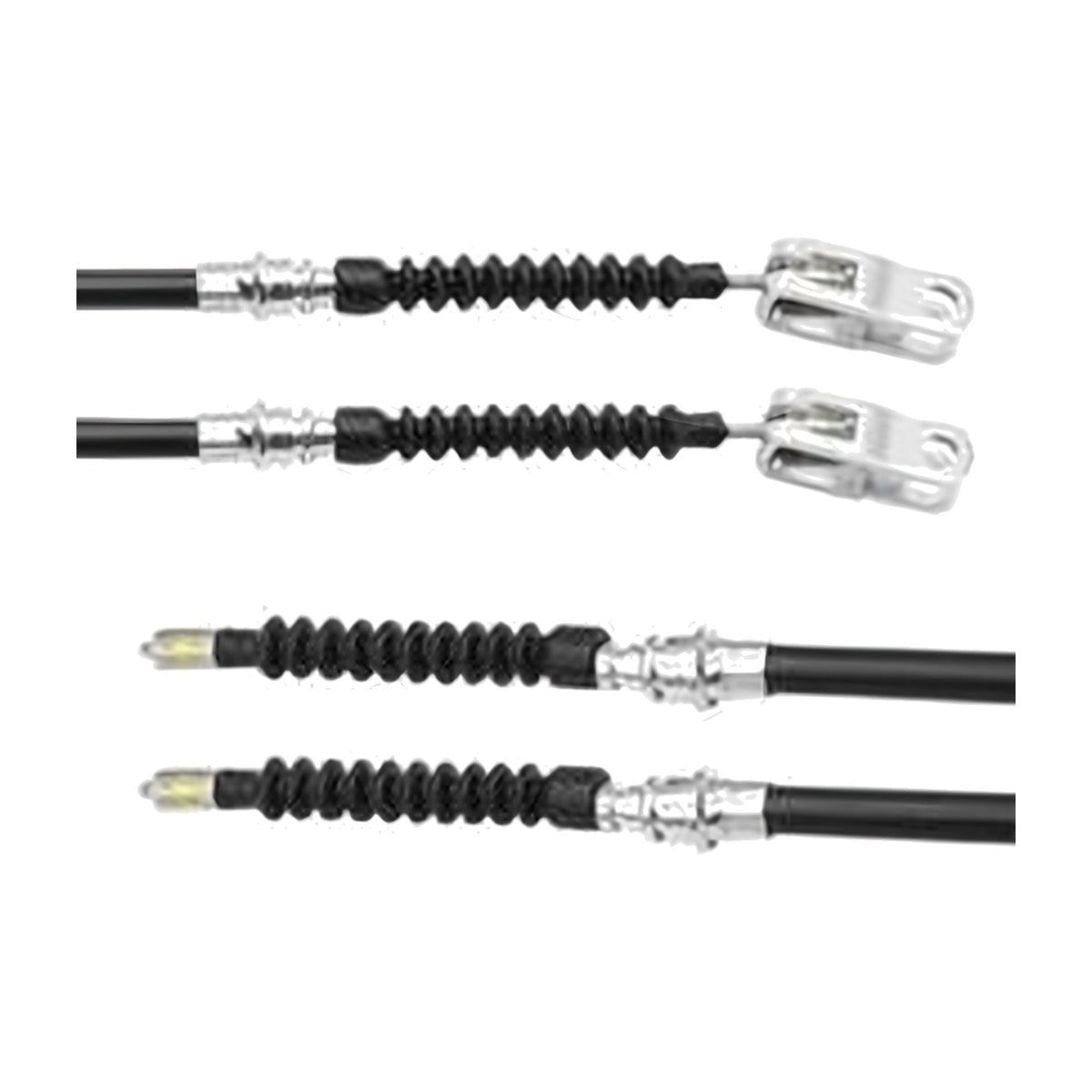 Club Car DS golf cart brake cable kit – driver & passenger (stainless steel core)