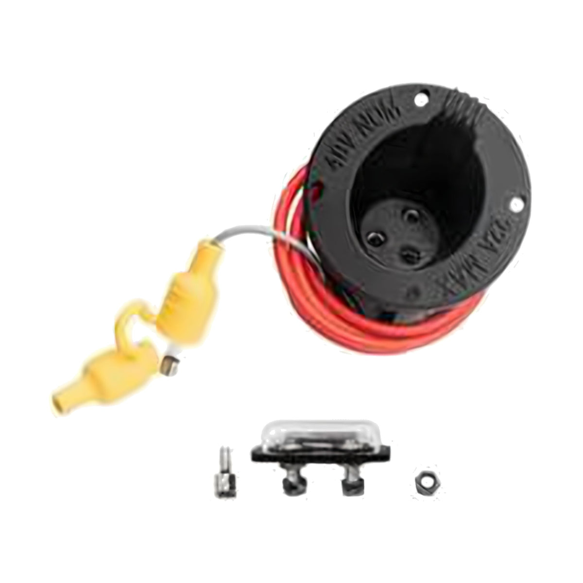 Club Car DS golf cart 48V DC charging receptacle & fuse assembly