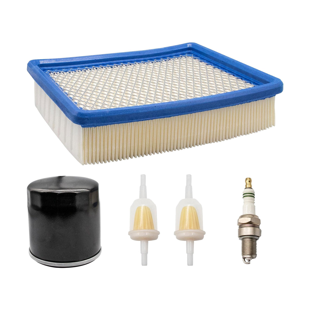 Club Car DS golf cart petrol engine tune-up kit (air, oil & fuel filters, spark plug)