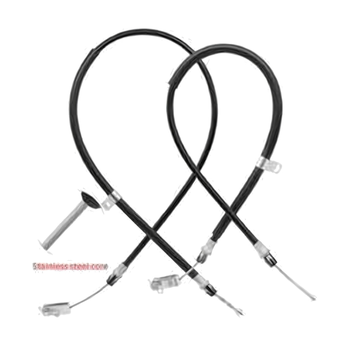 Club Car Precedent golf cart brake cable set – driver & passenger – view 1