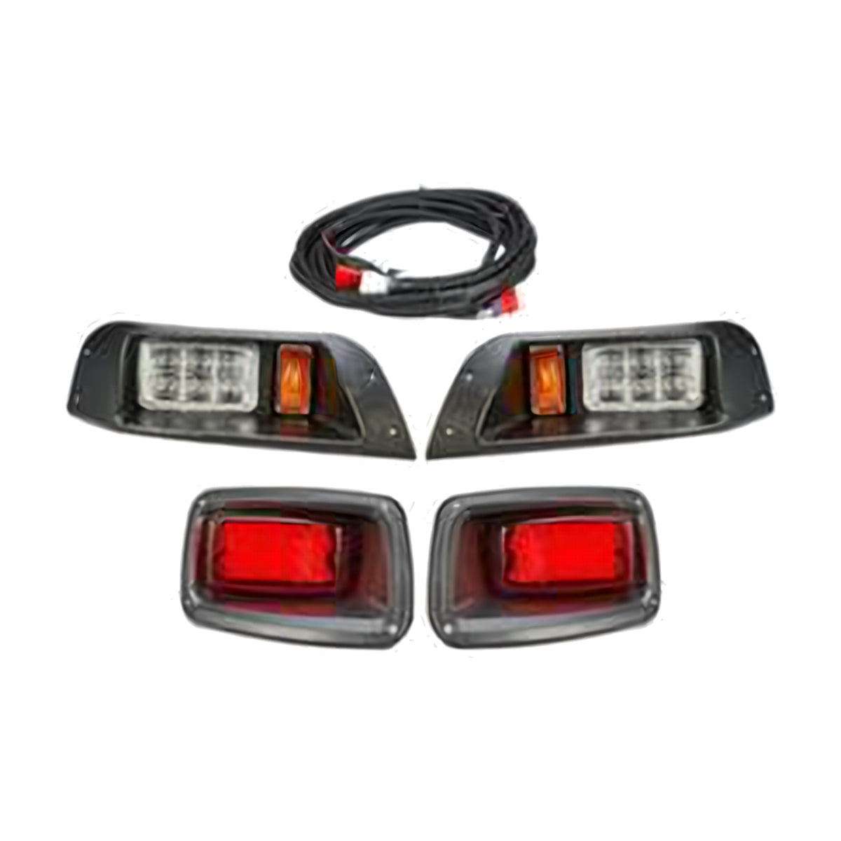 EZGO TXT golf cart LED headlight & tail light kit