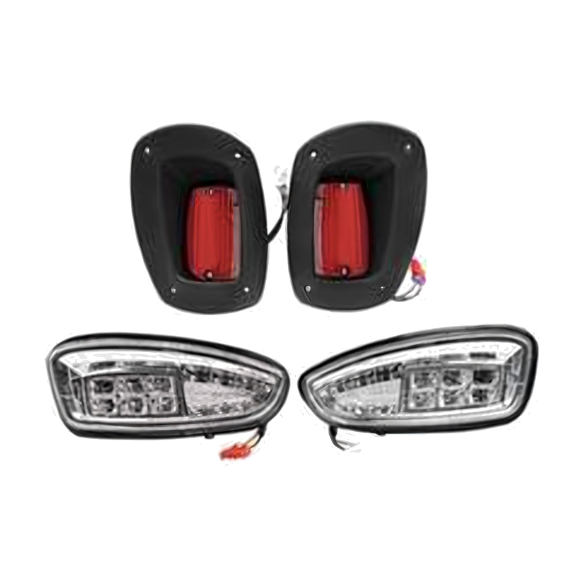EZGO RXV golf cart deluxe LED headlight & tail light kit