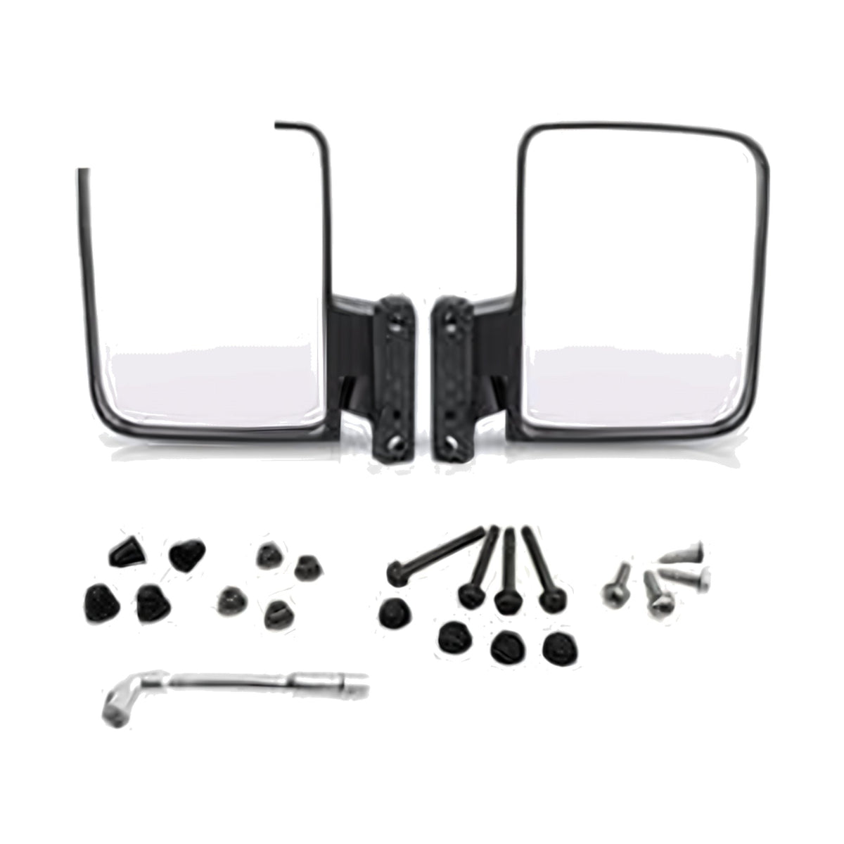 Universal golf cart folding side view mirrors (pair)