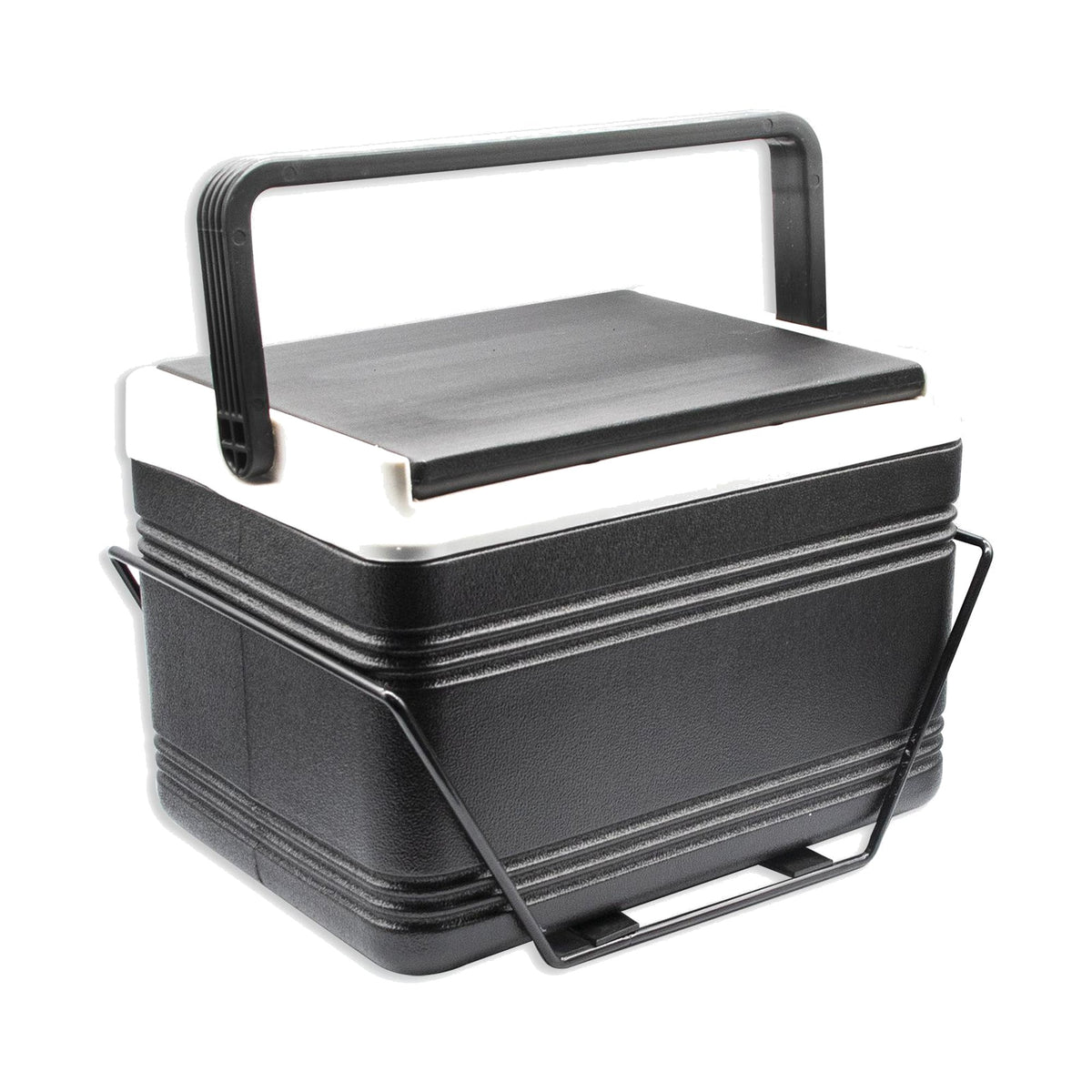 Universal golf cart ice cooler with mounting bracket
