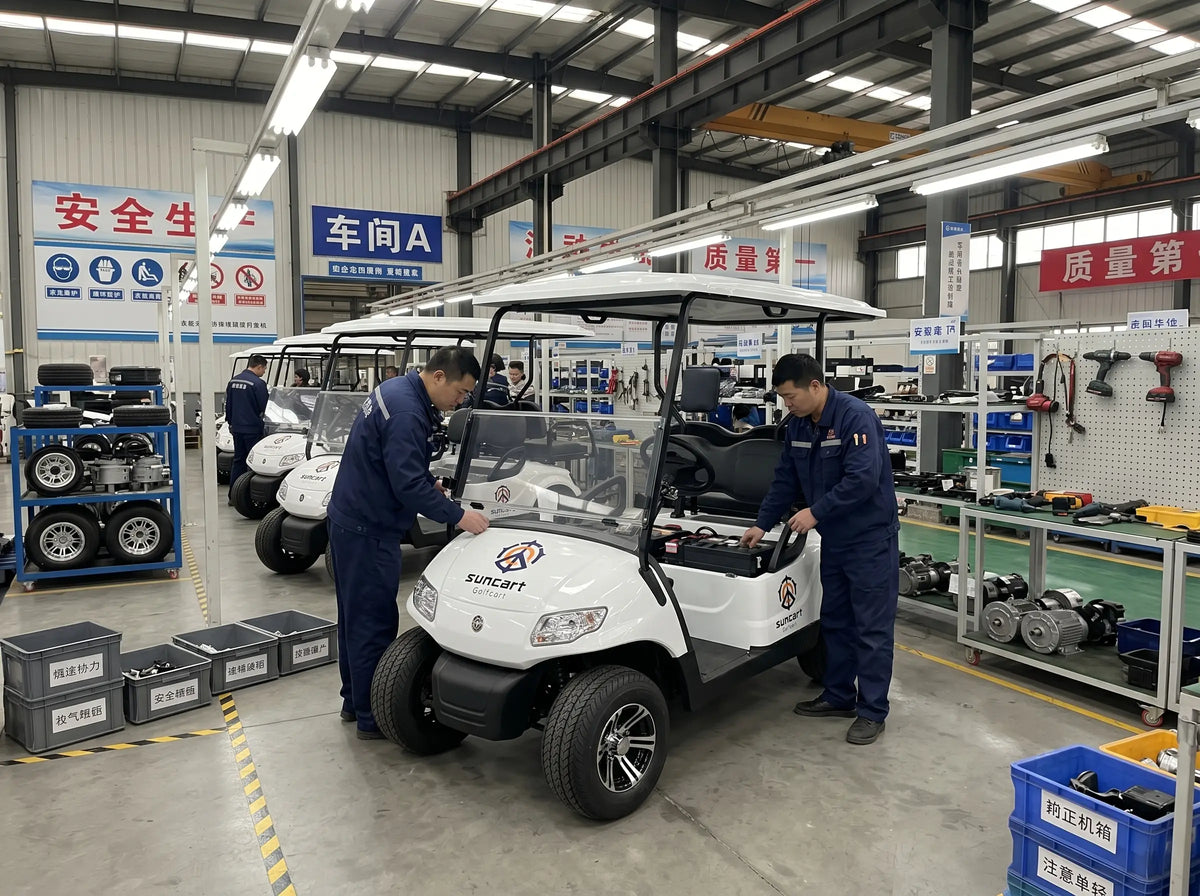 Suncart factory exterior building with company signage