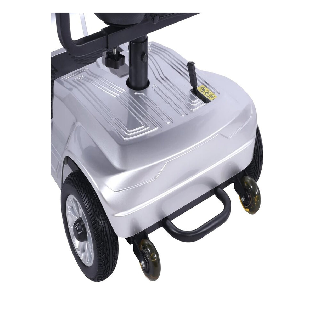 Suncart S02 KingKong lightweight folding mobility scooter for elderly in Silver – rear view